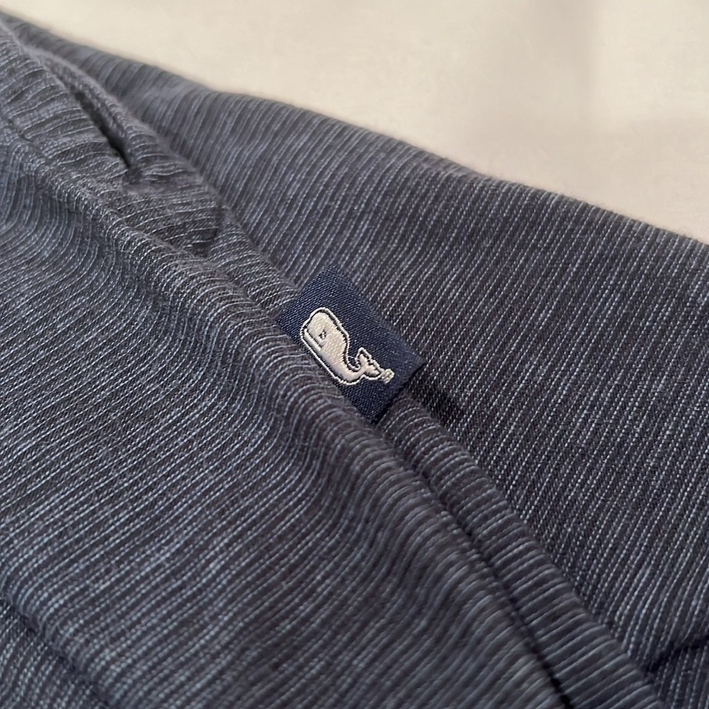 Vineyard Vines Edgartown Polo - Navy with Pinkish Red Stripes - Picture 5 of 5